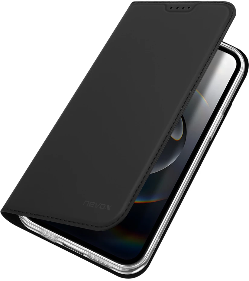 Nevox Vario Series iPhone 17e/16e Booktasche Schwarz